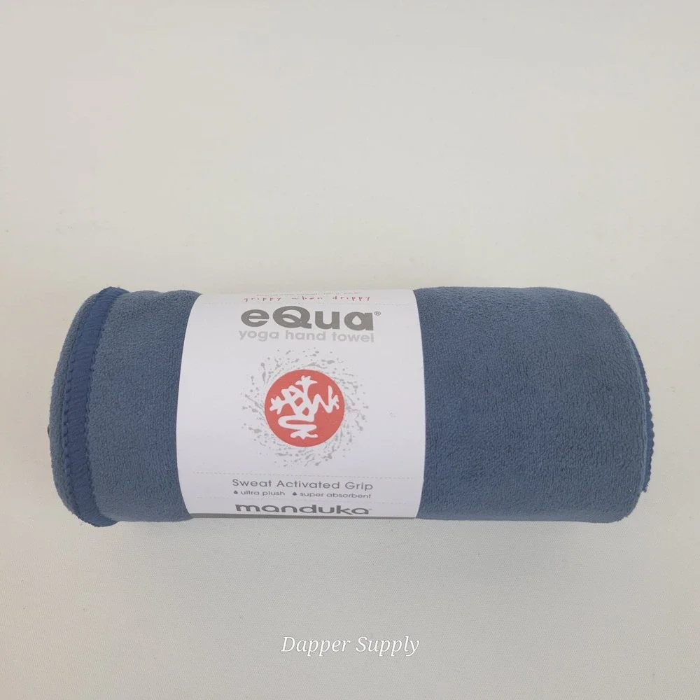 Manduka eQua Yoga‎ Hand Towel Midnight Blue Microfiber 26.5x16